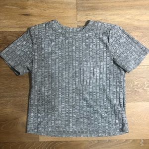 Nordstrom gray ribbed top